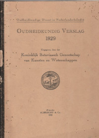 OUDHEIDKUNDIG VERSLAG 1929