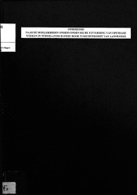 ONDERZOEK : NAAR DE MOELIJKHEDEN ONDERVONDEN BIJ DE UITVOERING VAN OPENBARE WERKEN IN NEDERLANDSCH-INDIE DOOR TUSSCHENKOMST VAN AANNEMERS (2426)