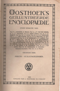 OOSTHOEKS GEILLUSTREERDE ENCYCLOPAEDIE NEGENDE DEEL : PERTH - STAATSGEZINDEN (RP II/53)