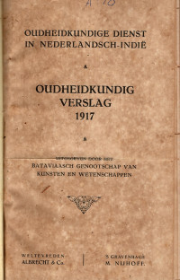 OUDHEIDKUNDIG VERSLAG 1917 (A.10/1917)