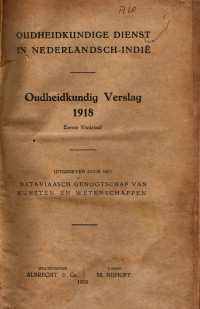 OUDHEIDKUNDIG VERSLAG 1918 EERSTE KWAARTAL (A.10/1918)