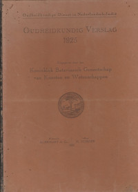OUDHEIDKUNDIG VERSLAG 1925