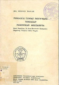 PENGARUH TEMPAT PARIWISATA TERHADAP PEMUKIMAN SEKITARNYA