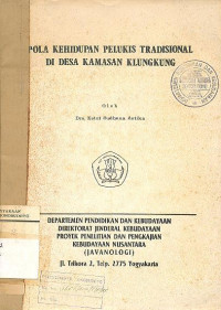 POLA KEHIDUPAN PELUKIS TRADISIONAL DI DESA KAMASAN KLUNGKUNG