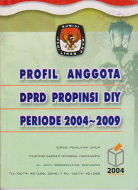 Profil Anggota DPRD Propinsi DIY Periode 2004-2009