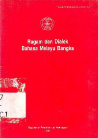 RAGAM DAN DIALEK BAHASA MELAYU BANGKA