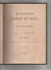 DE INLANDSCHE RANGEN EN TITELS OP JAVA EN MADOERA