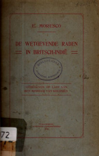 DE WETGEVENDE RADEN : IN BRITISCH-INDIE (2072)