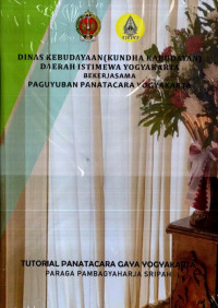 TUTORIAL PANATACARA GAYA YOGYAKARTA : PARAGA PAMBAGYAHARJA SRIPAH (DVD)