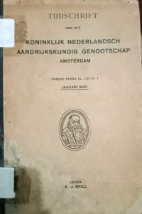 TIJDSCHRIFT VAN HET KONINKLIJK NEDERLANDSCH AARDRIJKSKUNDIG GENOOTSCHAP AMSTERDAM (A.15/1940)
