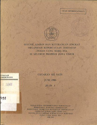 RESUME AJARAN DAN KETERANGAN SINGKAT ORGANISASI KEPERCAYAAN TERHADAP TUHAN YME DI SELURUH PROPINSI JAWA TIMUR