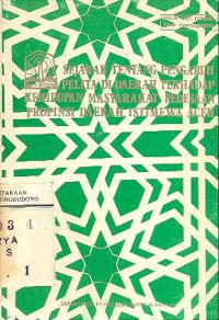 SEJARAH TENTANG PENGARUH PELITA DI DAERAH TERHADAP KEHIDUPAN MASYARAKAT PEDESAAN PROPINSI DAERAH ISTIMEWA ACEH