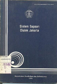 SISTEM SAPAAN DIALEK JAKARTA