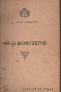 SULTANAAT JOGJAKARTA BEGROTING VOOR HET DIENSTJAAR 1939 (86)