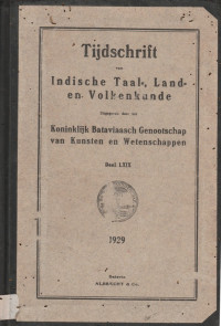 TIJDSCHRIFT VAN HET KONINKLIJK NEDERLANDSCH AARDRIJKKUNDIG GENOOTSCHAP TWEEDE SERIE DEEL XLVI 1929