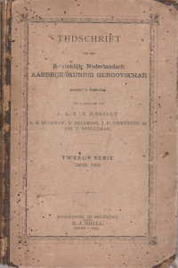 TIJDSCHRIFT VAN HET KONINKLIJK NEDERLANDSCH AARDRIJKSKUNDIG GENOOTSCHAP TWEEDE SERIE DEEL XXII