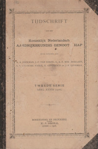 TIJDSCHRIFT VAN HET KONINKLIJK NEDERLANDSCH AARDRIJKSKUNDIG GENOOTSCHAP TWEEDE SERIE DEEL XXXIII (1916)