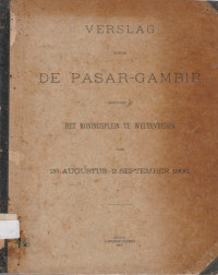VERSLAG NOPENS DE PASAR-GAMBIR GEHOUDEN OP HET KONINGSPLEIN TE WELTEVREDEN VAN 28 AGUSTUS - 2 SEPTEMBER 1906 (46)