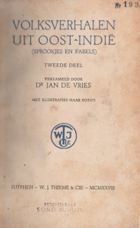 VOLKSVERHALEN UIT OOST-INDIE ( SPROOKJES EN FABELS)