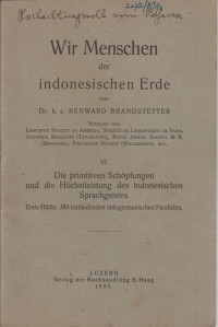 WIR MENSCHEN DER INDONESISCHEN ERDE VI.