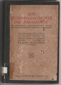 ZUR BEGRIFFSGESCHICHTE DES 